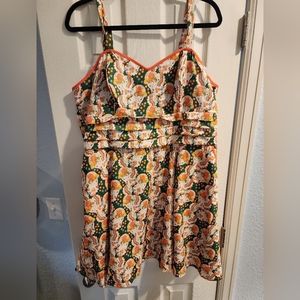 Unique Vintage retro mushroom dress